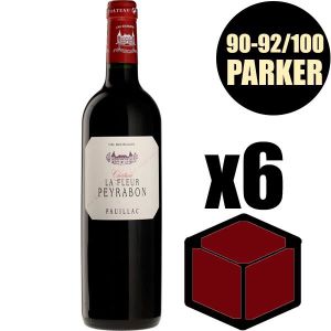 VIN ROUGE X6 Château La Fleur Peyrabon 2016 75 cl AOC Pauill