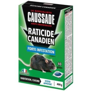 PIÈGE NUISIBLE JARDIN CAUSSADE CARPT400 Raticide Canadien Forte Infestat
