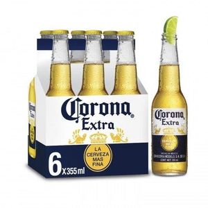 BIERE Corona Extra - Bière Blonde -  Pack de 6 x 35,5 cl