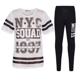 ENSEMBLE DE SPORT Ensemble t-shirt et Legging à imprimé NYC Squad po