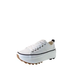 Basket femme compensée blanche top