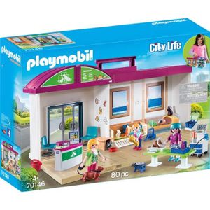 UNIVERS MINIATURE PLAYMOBIL - City Life - Clinique vétérinaire trans