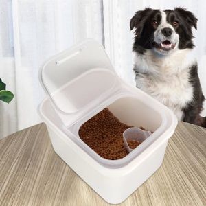 AMIVIALE. Boîte à croquettes pour chien avec cuillère, gobelet doseur,  Boite d'alimentation pliable - Cdiscount