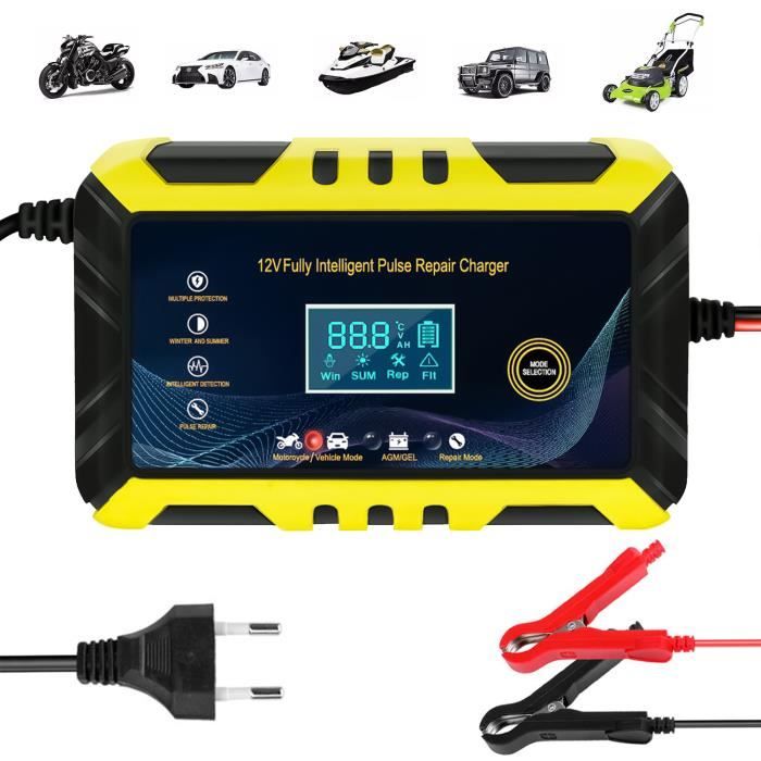 Dioche Chargeur Batterie Intelligent 12V LCD AGM Gel PLOMB-acide -  Cdiscount Auto