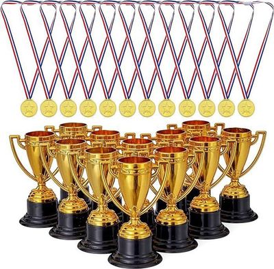 Set Médailles Podium Boland 6cm - Or Argent Bronze Avec Collier | Fête Sportive Anniversaire