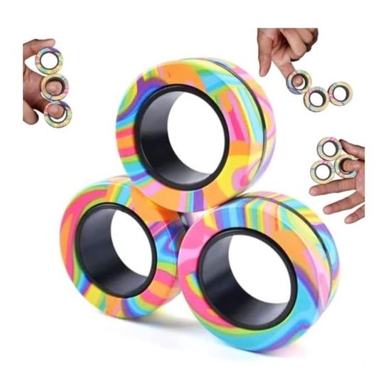 YAMAIDUO Lot De 8 Jouet Magnétiques Anti Stress, Fidget Toys