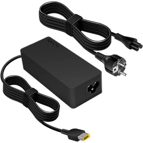 Chargeur Lenovo Petit Carré Jaune (NO USB C),65W Adaptateur Ordinateur  Portable pour Lenovo ThinkPad X240 X240S X250 T470 A410 - Cdiscount  Informatique