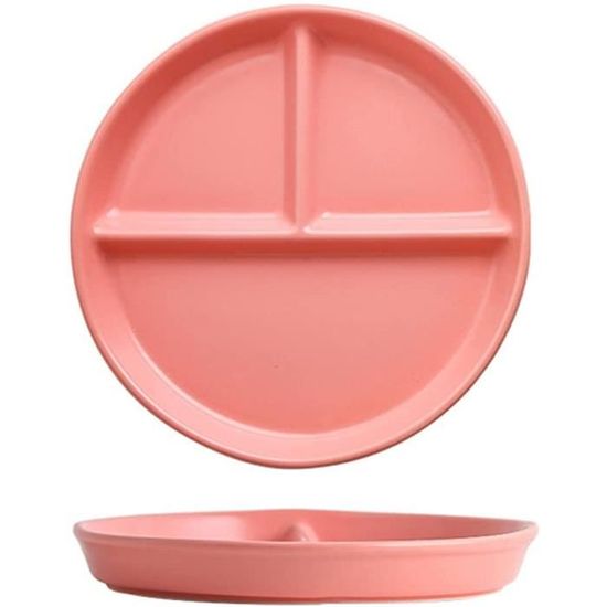 Onepine Assiette Compartimentée Céramique 3 Sections - Contrôle Des Portions Pour Régime Et Repas Équilibrés