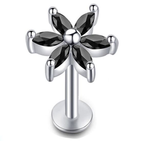 Croix Noir Boucles D'oreilles U00e0 Tige Noires En Acier Inoxydable 316L Pour Croix Celtique