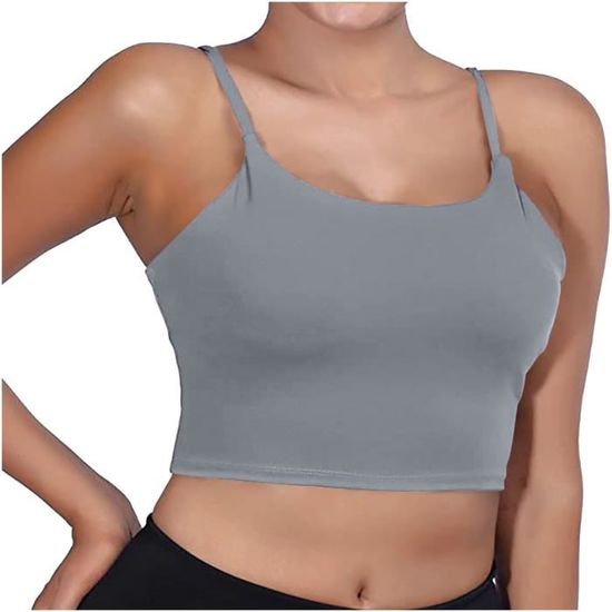 Débardeur Rayé Femme - Sans Manches - Coupe Ajustée - En Tricot Polyester - Haut Tendance Pour Sport, Sortie, Quotidien - 7