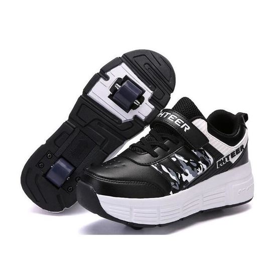 Chaussures à Roulettes Enfants - Mode Baskets - Marque - Noir