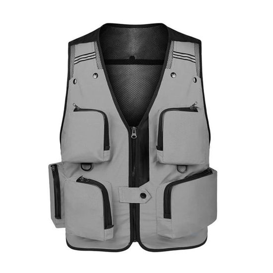 Gilet De Pêche à La Mouche Yellowstone Pro Series – Taille S – Bleu Camo – Multi Poches
