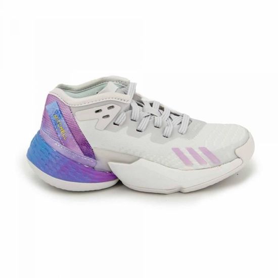 Basket demi-montante gw9018 Enfant ADIDAS - Blanc - Textile - Lacets Blanc - Cdiscount Chaussures