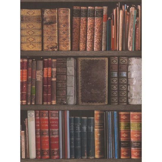 Bibliothèque Livres PAPIER PEINT-RASCH 934809-Bibliothèque nouveau