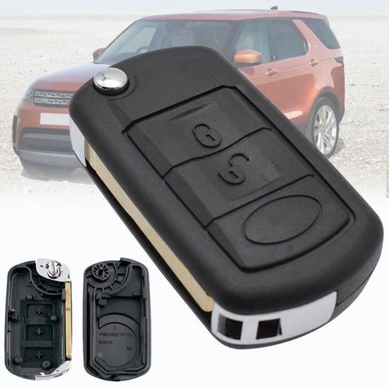 Coque De Télécommande Complète Pour Clé Land Rover - Kit De Remplacement Boîtier Plip