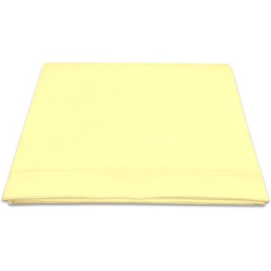Drap Housse 160x200cm Pizuna - 100% Coton Peigné Longues Fibres 400 Fils Satin (Blanc)