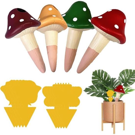 Lot De 6 Globes D'Arrosage Automatique 500ml - Pics En Terre Cuite Pour Plantes D'Intérieur Et Extérieur