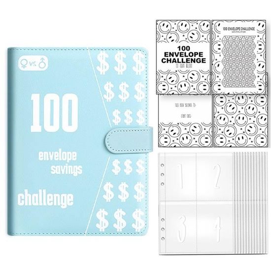 Lot De 100 Enveloppes Money Challenge Avec Serrure à