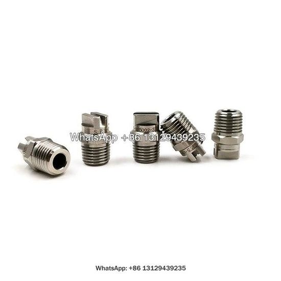 Buse Pulvérisation à Jet Plat 95° – Acier Inox – Orifice 1,1 Mm – Pour Nettoyage, Arrosage, Désinfection