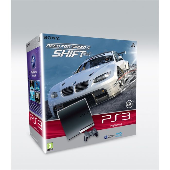 PACK CONSOLE SONY PS3 Slim 250 Gb / Go + le jeu Ne