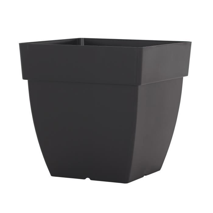 Artevasi Soucoupe Avec Roues 30 Cm Diamètre Anthracite - Déplacement Facile Pour Pots De Fleurs Intérieur Extérieur