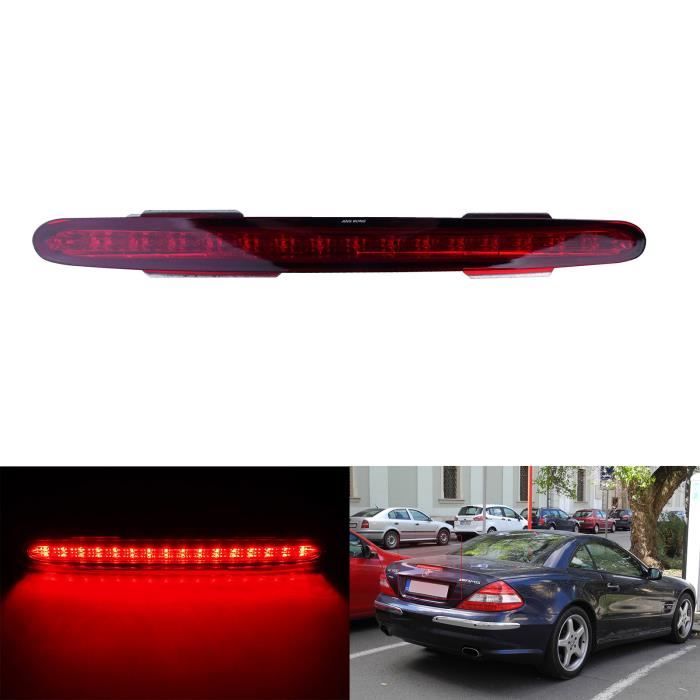 ANGRONG LED Rouge Feux de Stop Supplementaire Arriere Pour 2001-2012 Mercedes Benz Classe SL R230