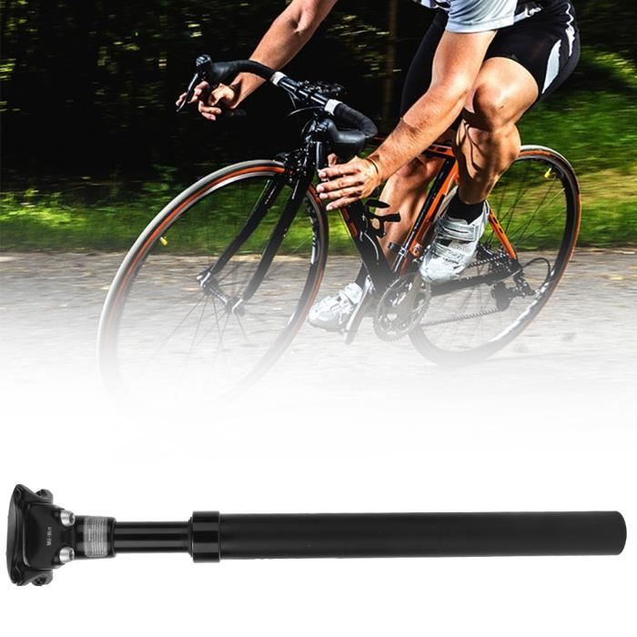 Tube de tige de selle de suspension en alliage d'aluminium pour vélo SPS-405 pour vélo de montagne 27MM(noir )