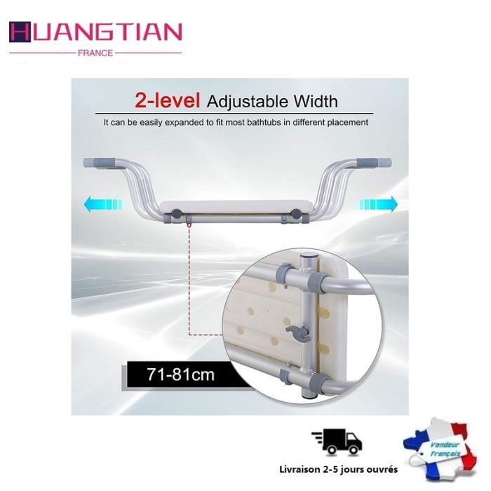 Tabouret de bain suspendu - Blanc - HUANGTIAN