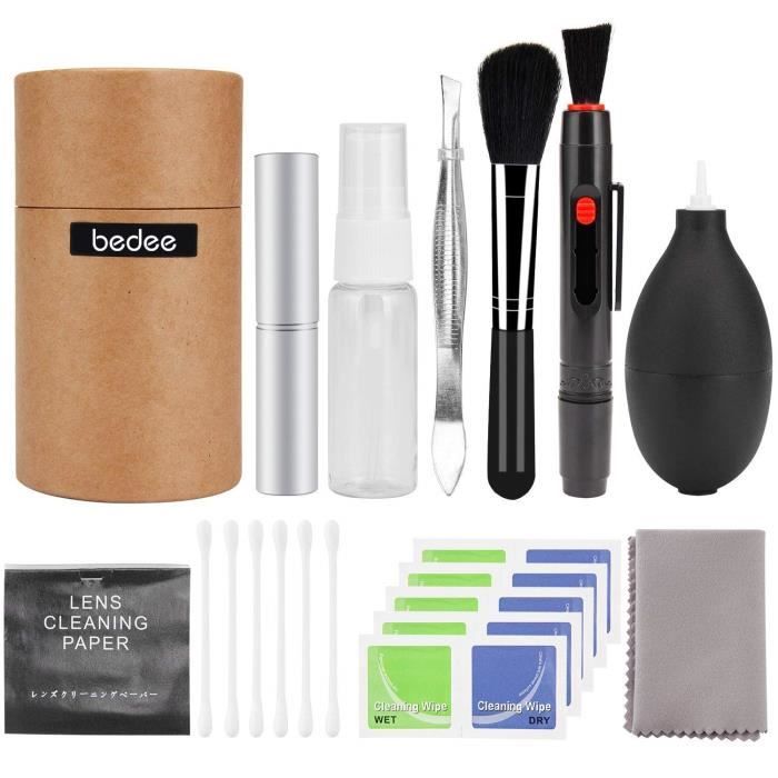bedee 25PCS Kit de Nettoyage de Caméra (avec boite)pour appareil photo reflex numérique Canon, Nikon, Pentax, Sony et plus