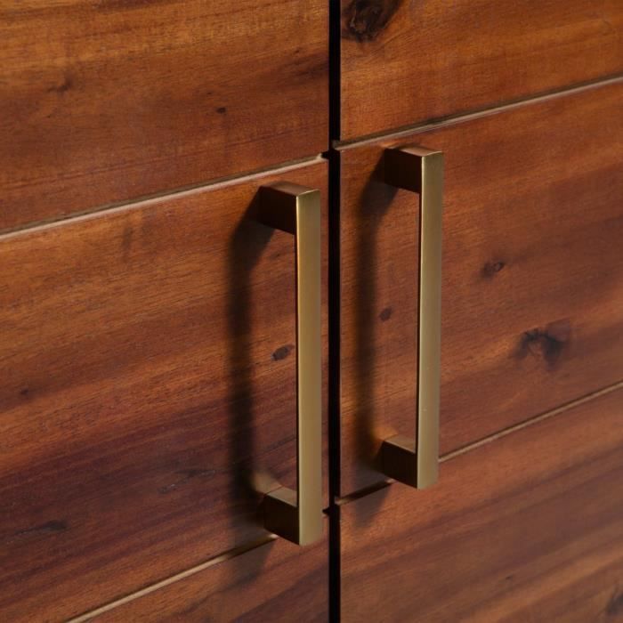 Buffet Bois d'acacia massif 90 x 33,5 x 83 cm #N10267
