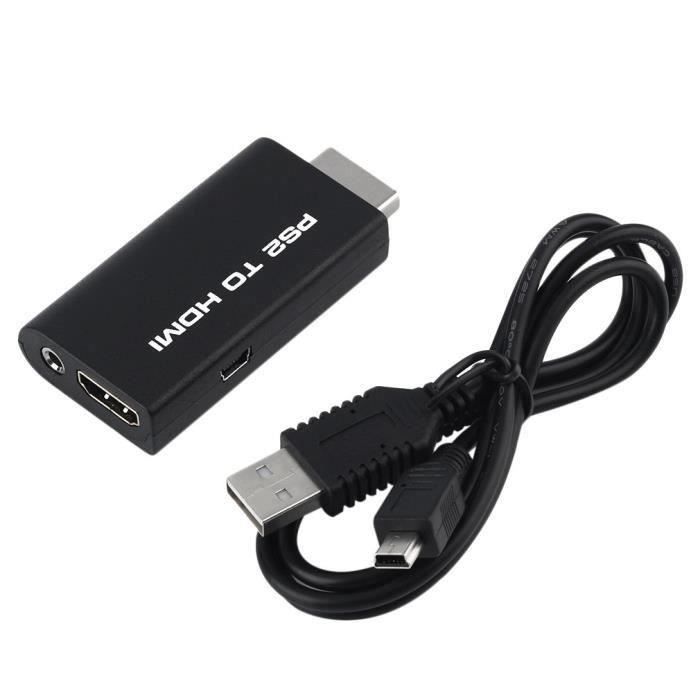 Adaptateur de convertisseur vidéo mini PS2 vers HDMI avec sortie audio de 3,5 mm pour HDTV-ZB88900OUTADPOL_ZB88900-T