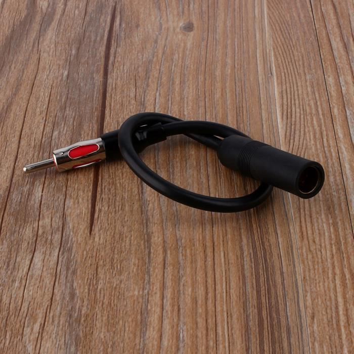 Garosa Rallonge d'antenne de voiture Câble d'extension d'adaptateur d'antenne mâle à femelle d'installation stéréo d'autoradio