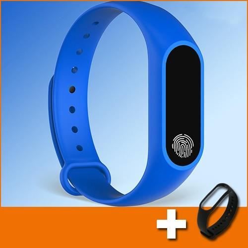 Montre connectée,Sport podomètre montre intelligente enfants appel Message rappel garçons montre pour enfants montres - Type blue