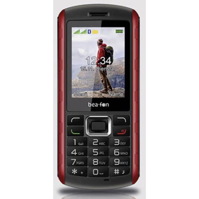 Téléphone portable outdoor beafon AL560 AL560_EU001BR noir/rouge 1 pc(s)