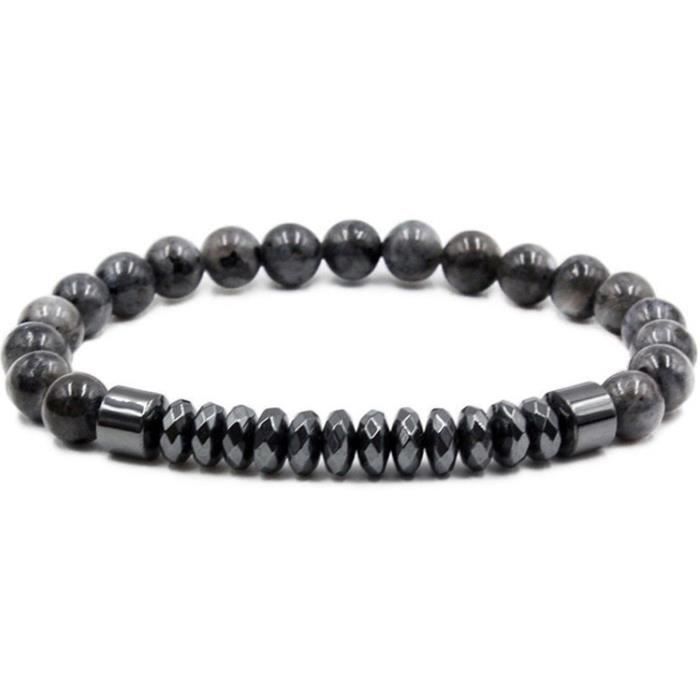 Bracelet Pierre Naturelle Bracelet Femme et Homme Bracelet Magnétique 8MM18-20CM Bracelet Pierres Précieuses Cadeau Femme Cadeau No