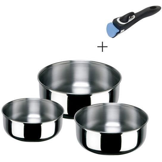 INOXIBAR 15446 Porthos Set de 3 casseroles - 16, 18, 20 cm
