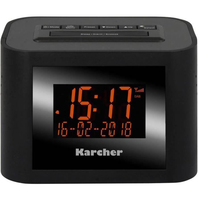 Radio-réveil FM Karcher DAB 2420 noir