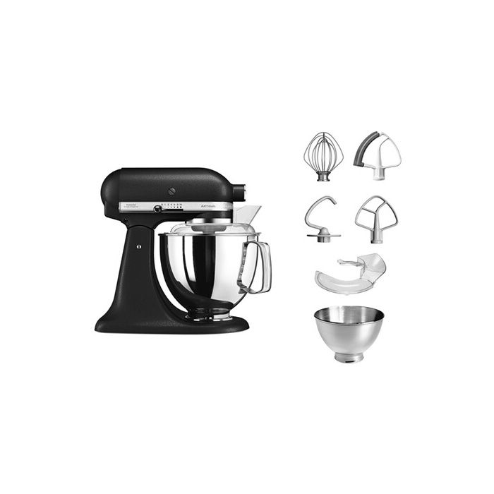 Kitchenaid - robot sur socle 4,8l 300w truffe noir - 5ksm175psebk
