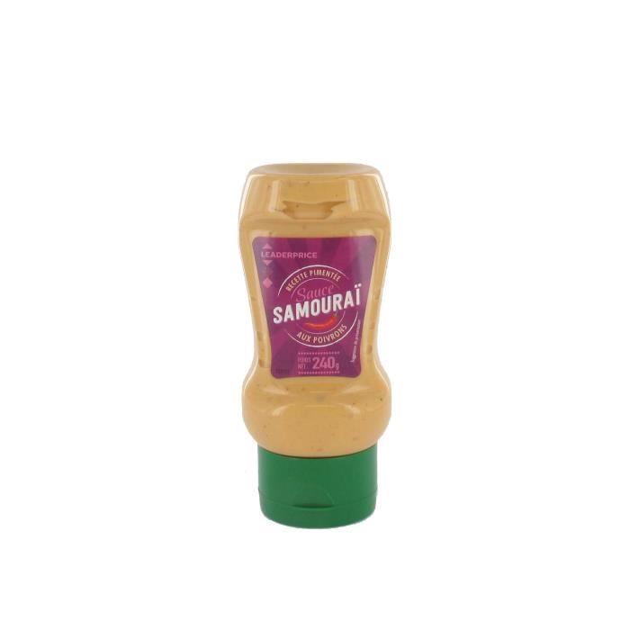 Sauce samouraï recette pimentée aux poivrons - 240g