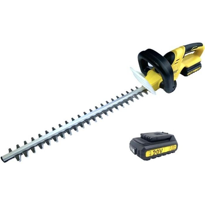 Taille-haies à batterie NEMURA 20V - batterie 2Ah - chargeur rapide