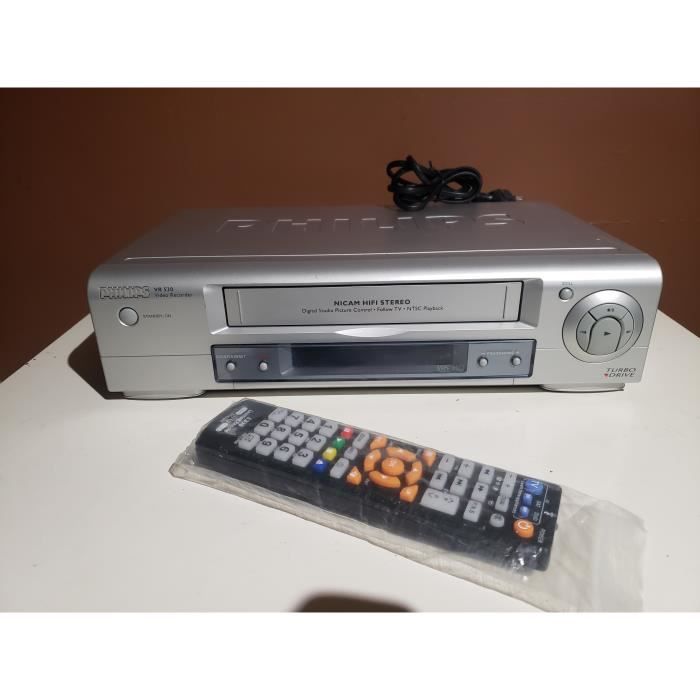 Magnetoscope Philips Vr530 6 Tetes Hifi Stereo Lecteur Enregistreur K7 Cassette Video Vhs Vcr + Tel