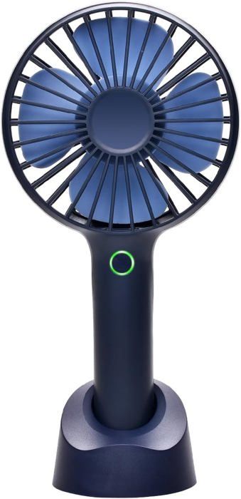 Ventilateur Portatif Mini USB Rechargeable - 4 Vitesses, Batterie 2500mAh, Base Amovible, Parfait Voyage Bureau