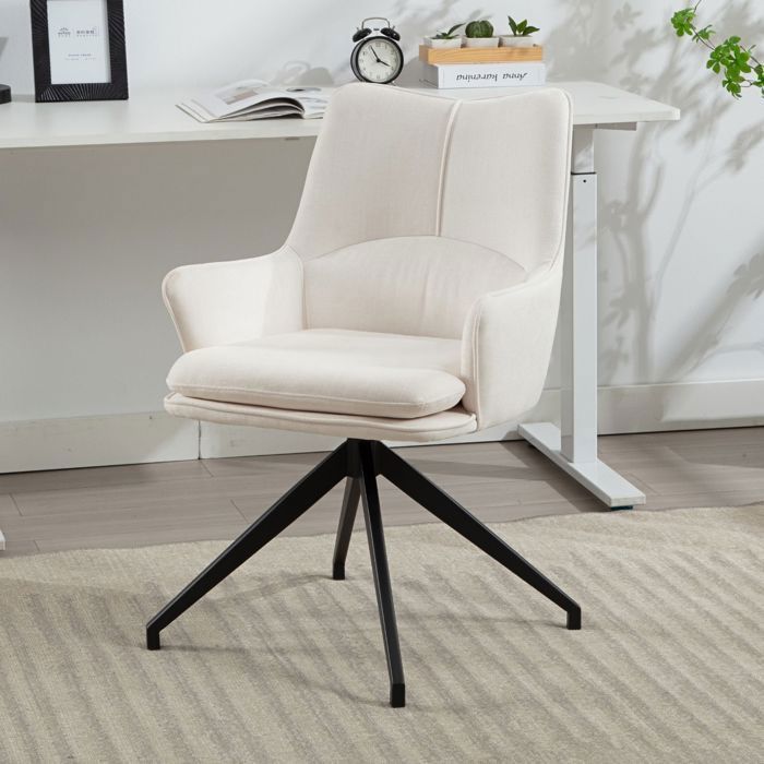 Chaise for Coiffeuse Fille, Tabouret De Coiffeuse Velours, avec 4 Pieds en Métal, Dossier en Forme De Pétale, Chaises De Salle À Manger Rembourrées for Salon