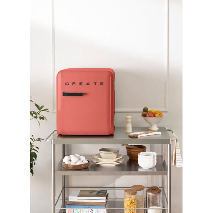 Réfrigérateur rétro - Create - 48L - Esthétique années 50 - Grande capacité