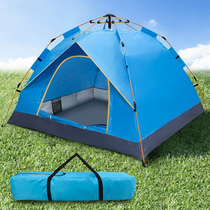 Tente de camping, Tentes Dôme avec Sac De Transport, Tente Familiale Imperméable Et Coupe-Vent, Tente Instantanée pour Extérieur - Cdiscount Sport