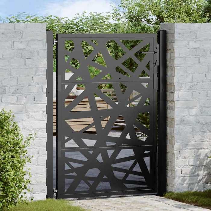 vidaXL Portail jardin 105x130 cm Acier
