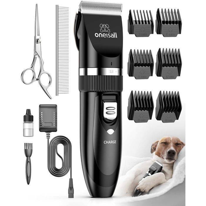 Meilleurs prix pour Tondeuse Chien Professionnelle Poil Long Epais Tondeuse pour Chats et Animaux Silencieux pour petits grands chiens chats(Noir)