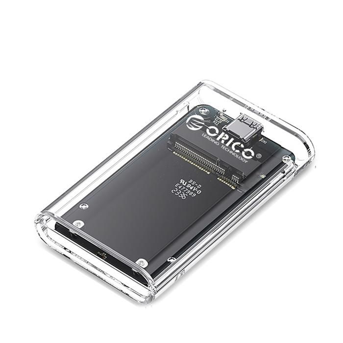 Boîtier de stockage SSD mSATA - ORICO - TC10-MS - USB-C 3.2 - 5 Gb/s - Transparent
