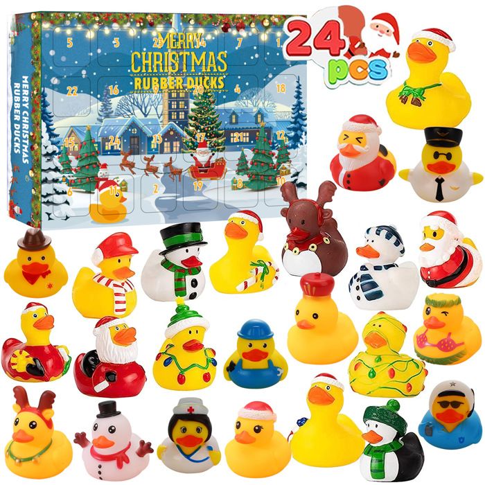 Calendrier de l'Avent Canard 2025 pour enfants - Coffret mystère 24