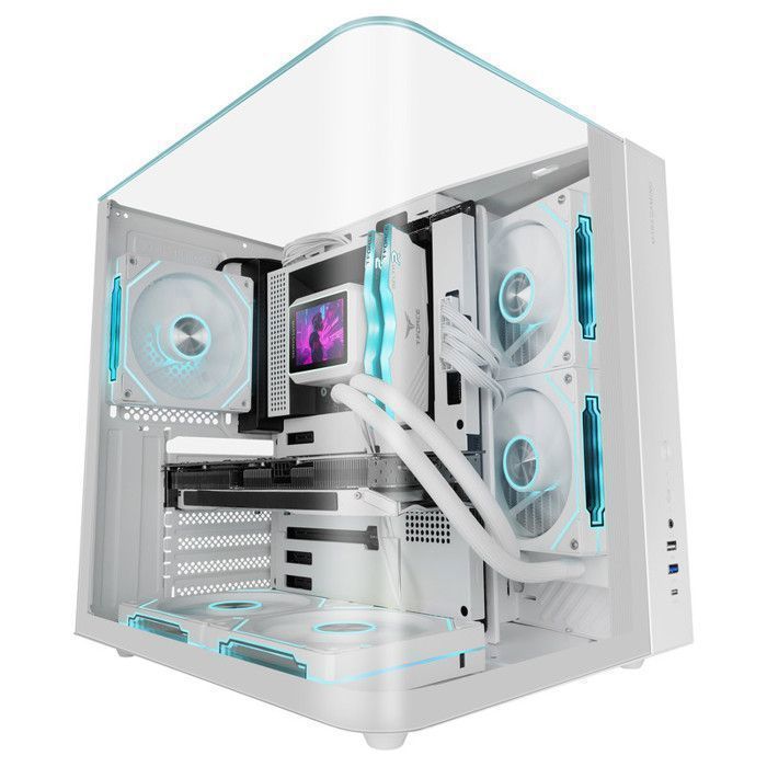 Boîtier gaming ATX MARS GAMING MC INFINIOLITE Verre trempé Double chambre - vue 2